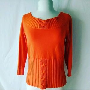 Fontana beautiful orange sweater super comfy
